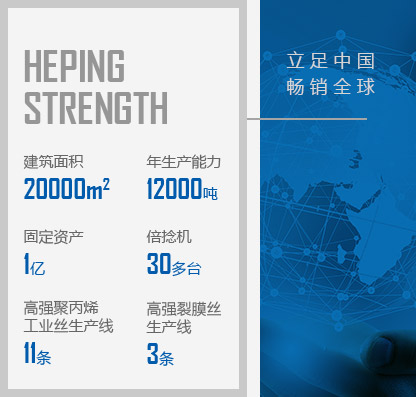 徐州和平化纖有限公司，丙綸工業(yè)絲，裂膜工業(yè)絲，丙綸高強(qiáng)絲，聚丙烯高強(qiáng)絲，高強(qiáng)丙綸網(wǎng)絡(luò)絲